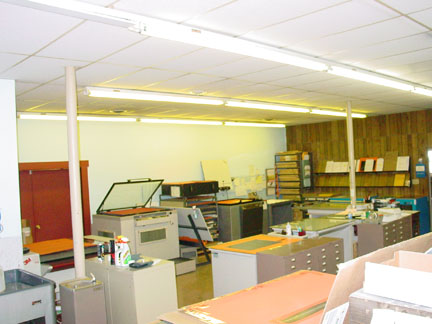 stripping area